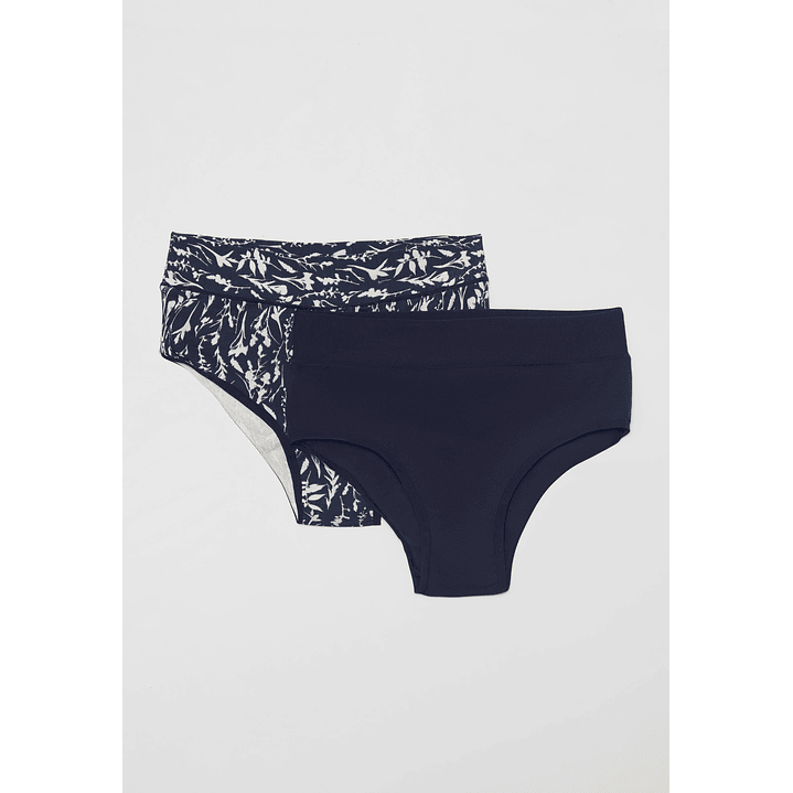 Calzón Bipack Liso Mujer Negro Familyshop 1