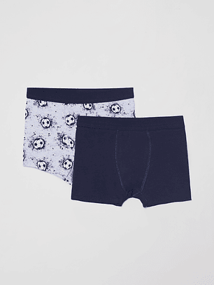 Boxer Bipack Niño Gris Familyshop