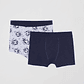 Boxer Bipack Niño Gris Familyshop - Miniatura 1