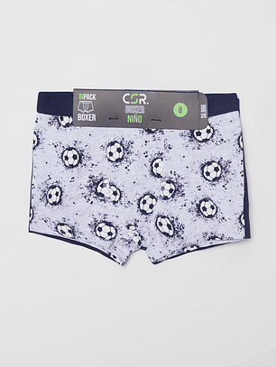 Boxer Bipack Niño Gris Familyshop