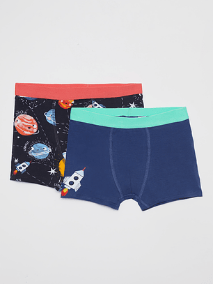 Boxer Bipack Niño Azul Familyshop