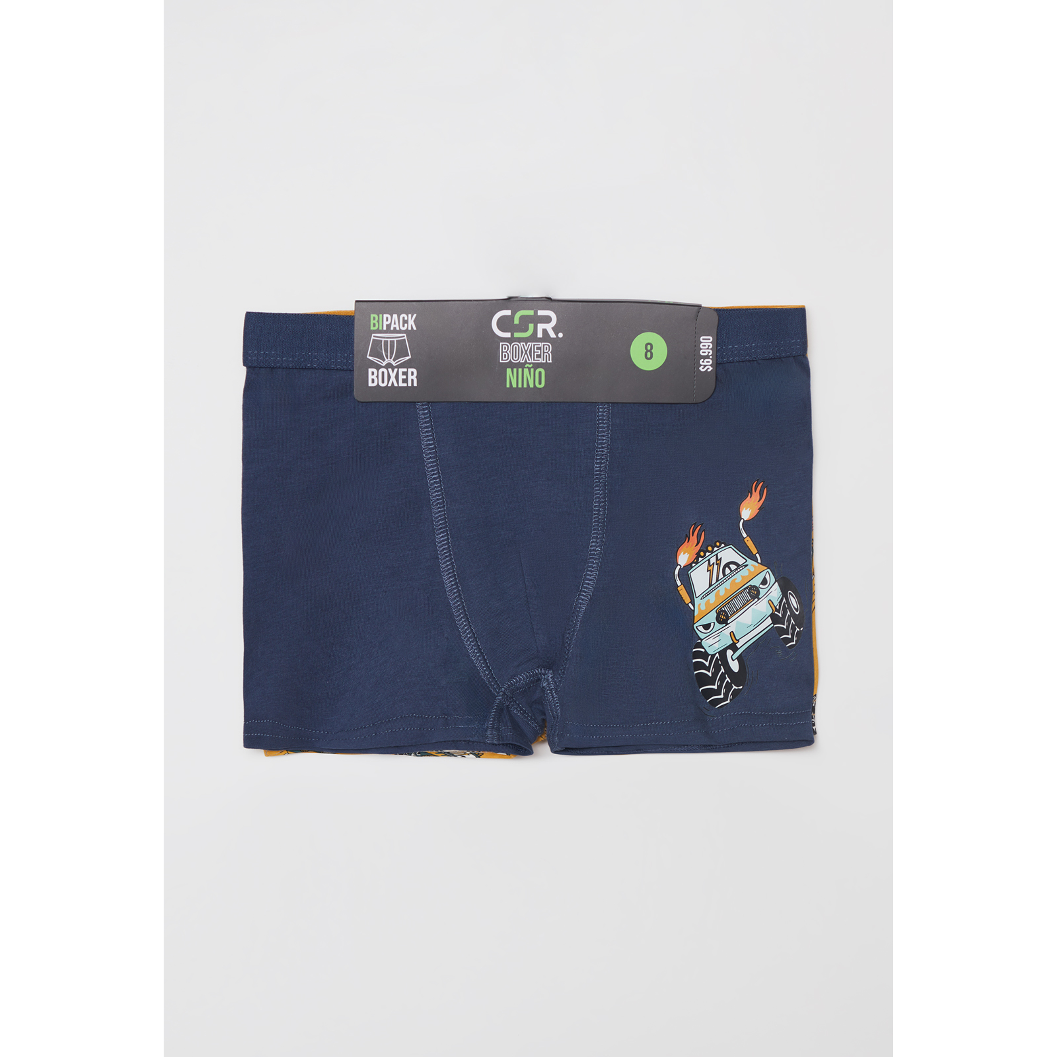 Boxer Bipack Niño Amarilla Familyshop 2