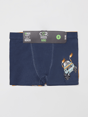 Boxer Bipack Niño Amarilla Familyshop