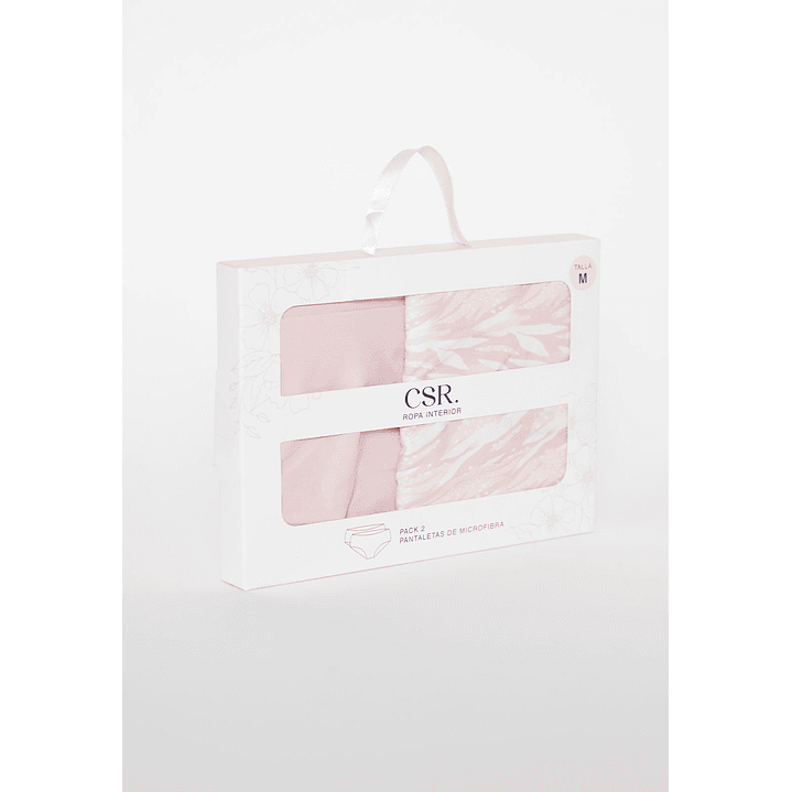 Calzón Bipack Micro Bonded Mujer Rosado Familyshop 2