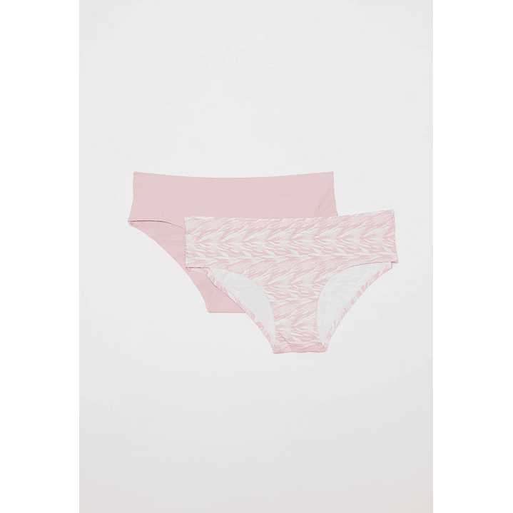 Calzón Bipack Micro Bonded Mujer Rosado Familyshop 1