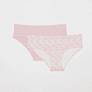 Calzón Bipack Micro Bonded Mujer Rosado Familyshop - Miniatura 1