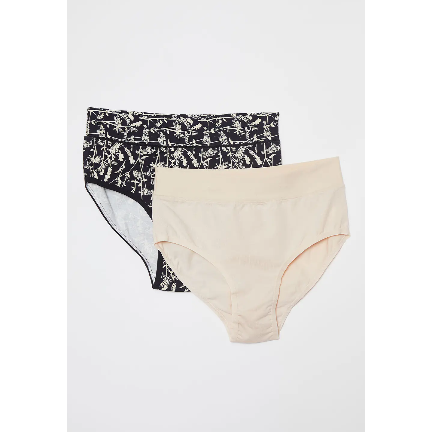 Calzón Bipack Tiro Alto Liso Mujer Amarilla Familyshop 1