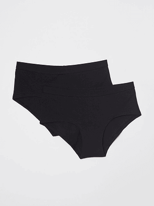 Calzón Bipack Banda Mujer Negro Familyshop