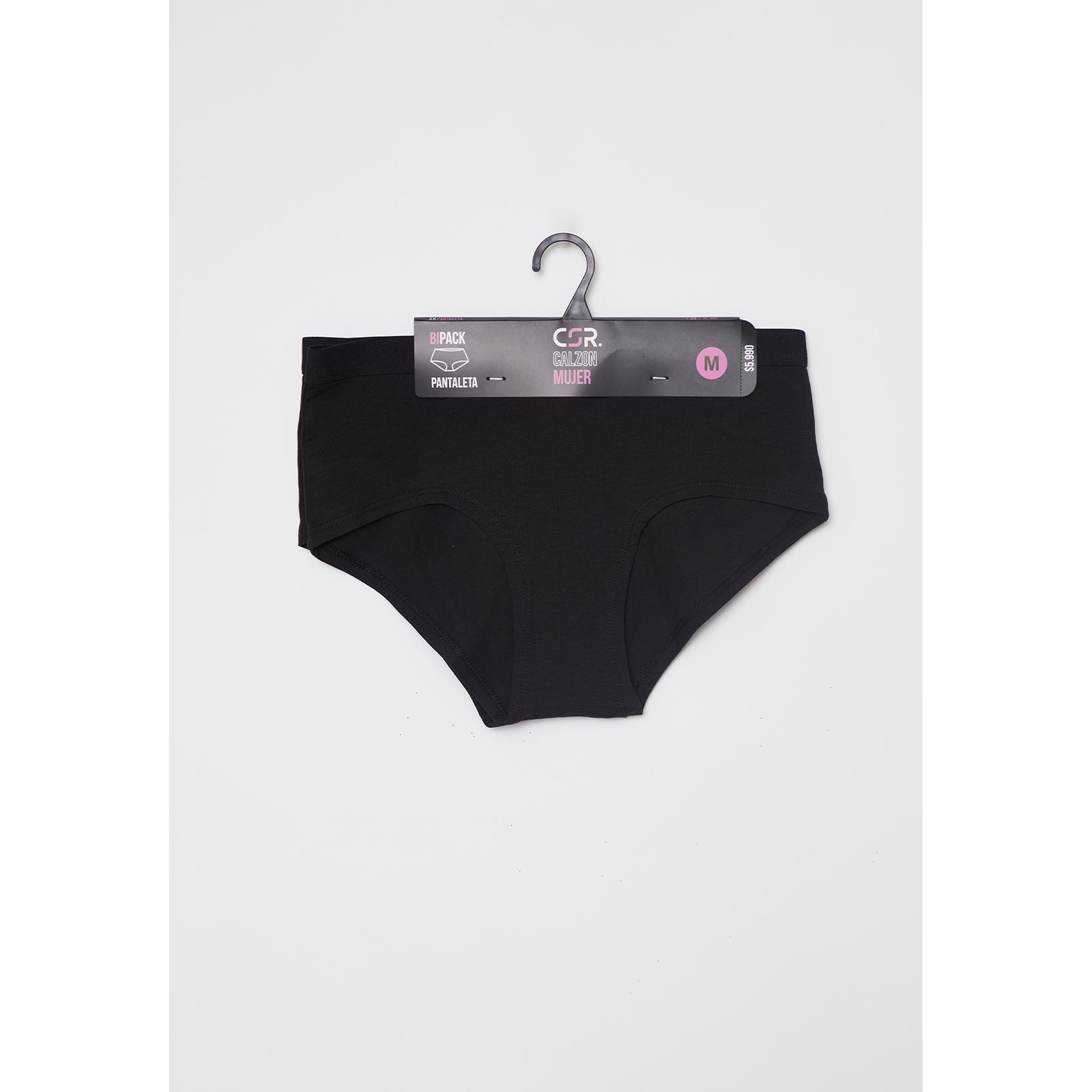 Calzón Bipack Banda Mujer Negro Familyshop 2