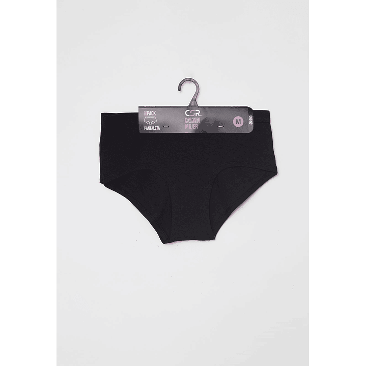 Calzón Bipack Banda Mujer Negro Familyshop 2