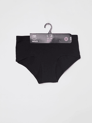 Calzón Bipack Banda Mujer Negro Familyshop