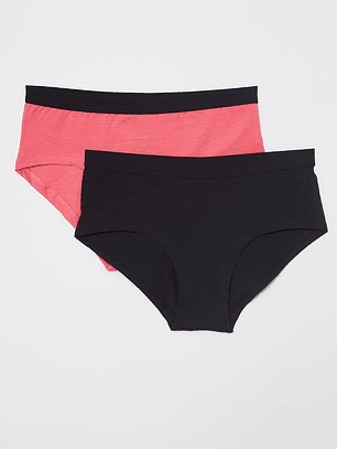 Calzón Bipack Mujer Negro Familyshop