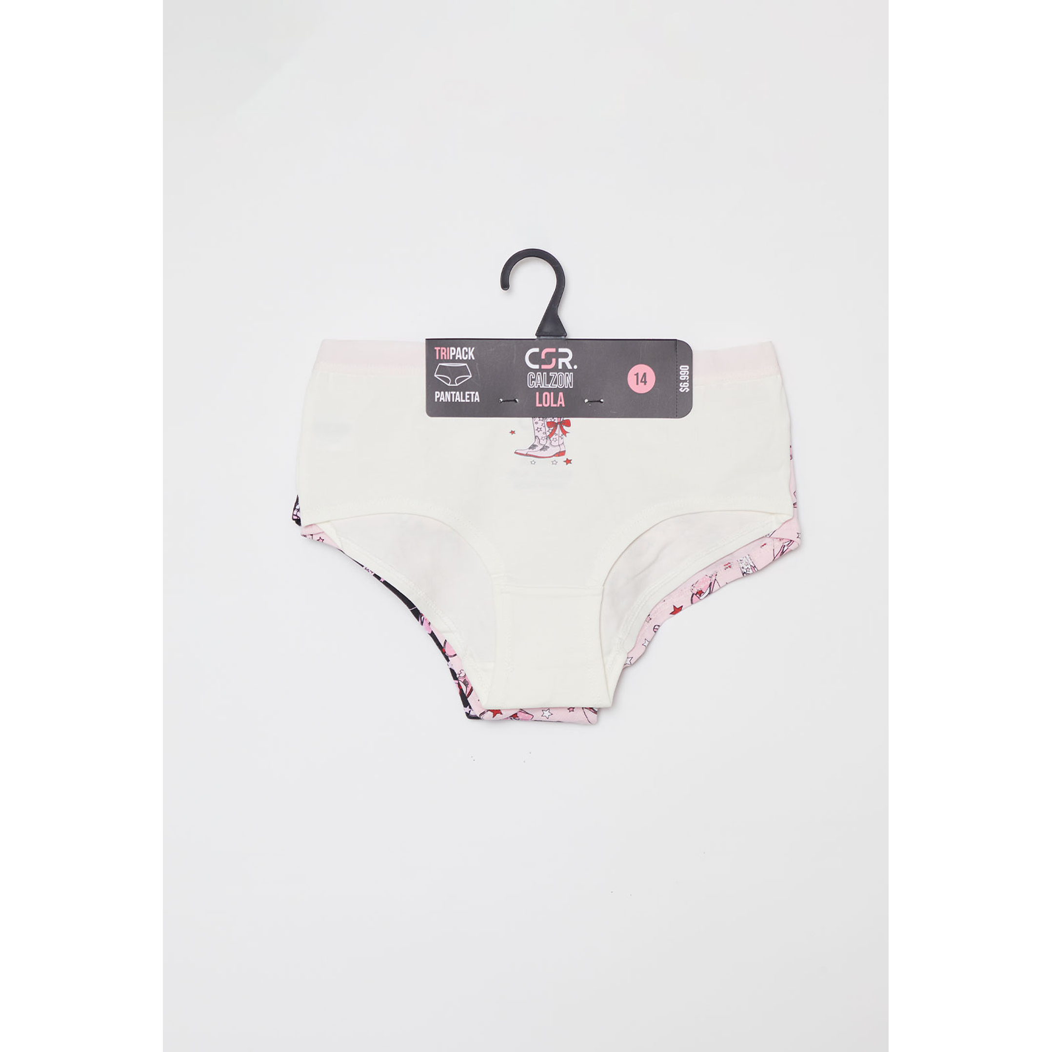 Calzón Tripack Liso Lola Blanco Familyshop 2