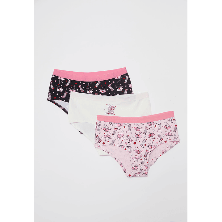 Calzón Tripack Liso Lola Blanco Familyshop 1