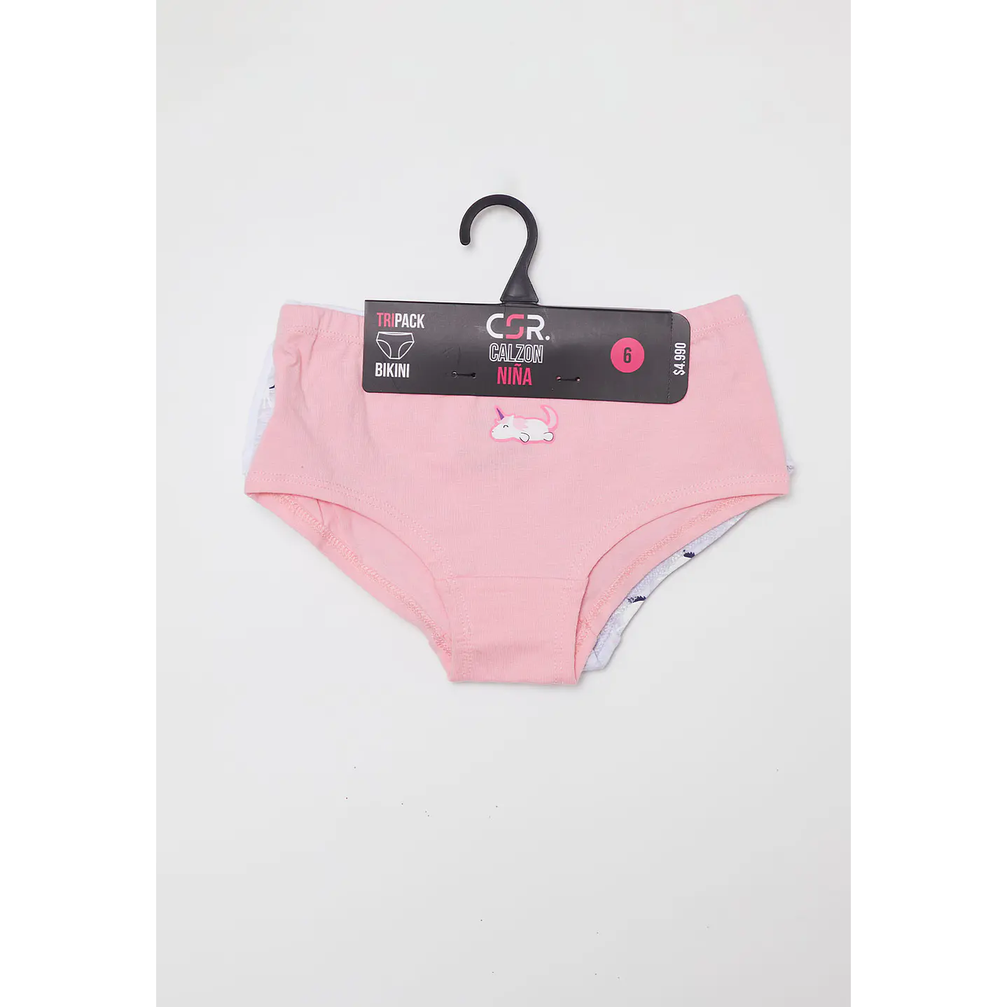 Calzón Tripack Print Niña Rosado Familyshop 2