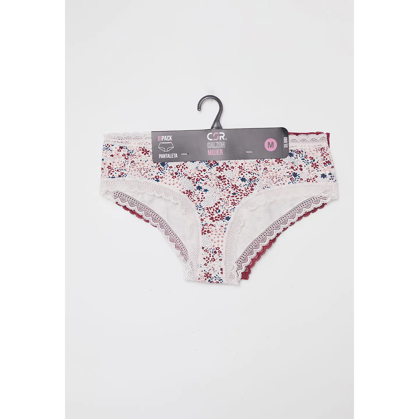 Calzón Bipack Encaje Mujer Blanco Familyshop 2
