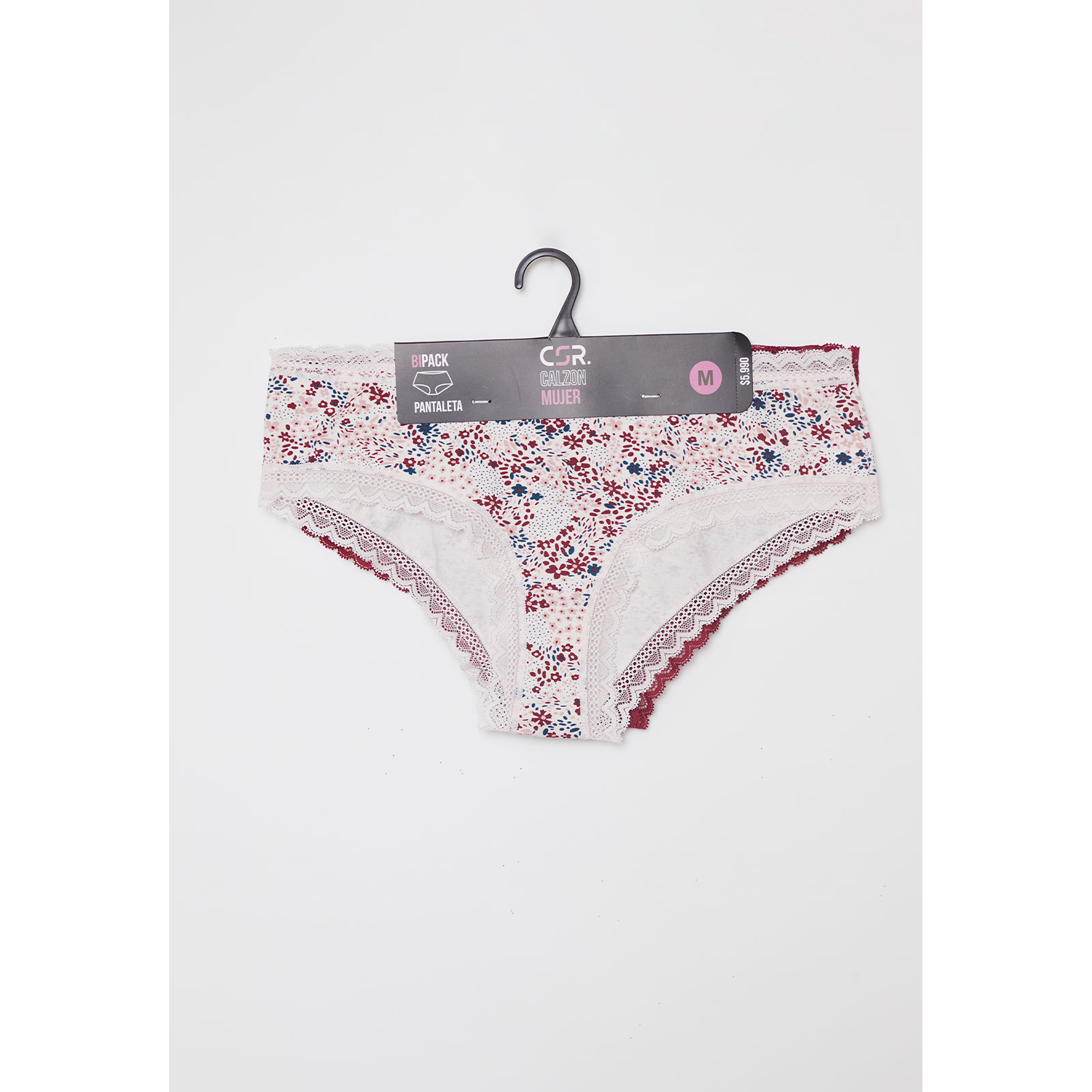 Calzón Bipack Encaje Mujer Blanco Familyshop 2