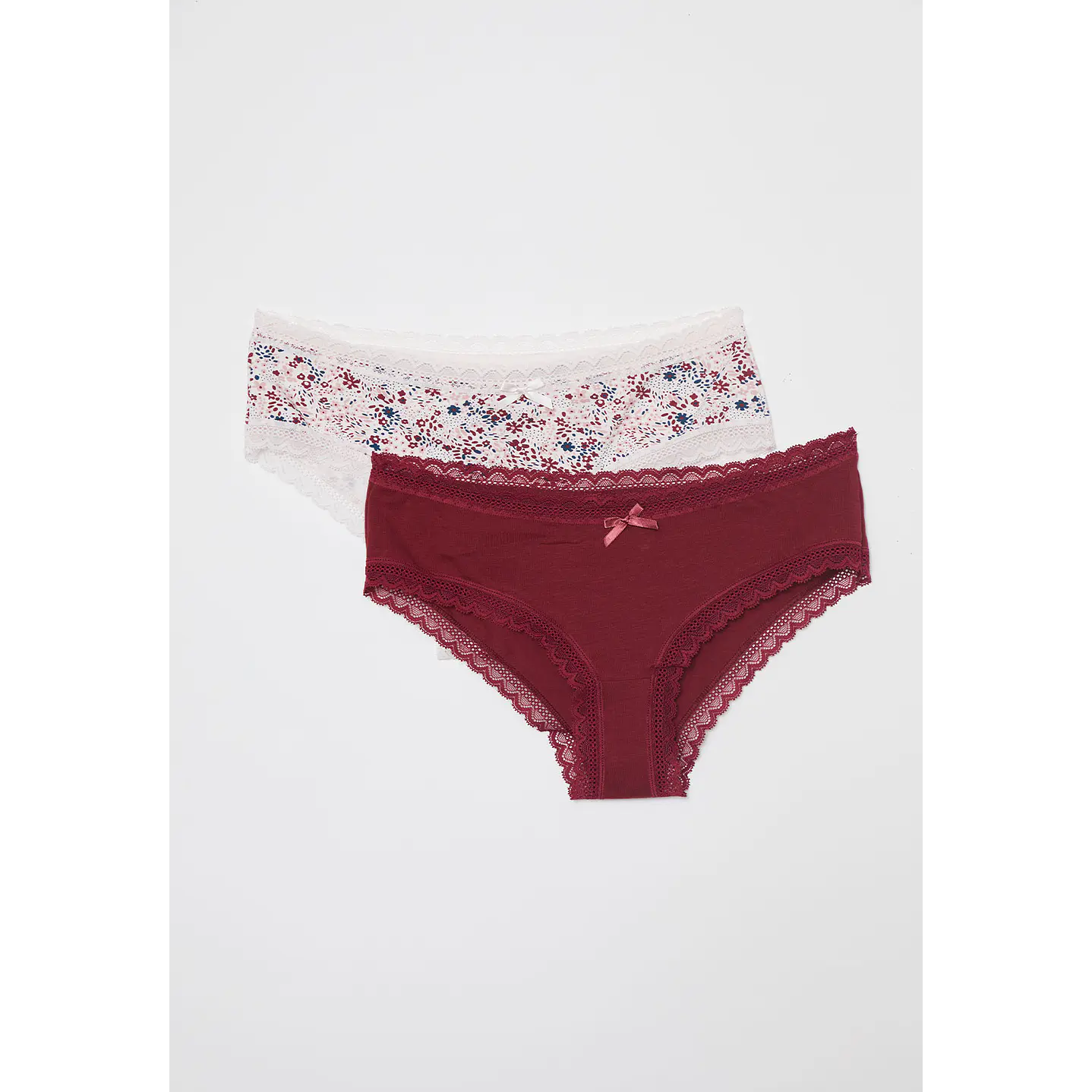 Calzón Bipack Encaje Mujer Blanco Familyshop 1