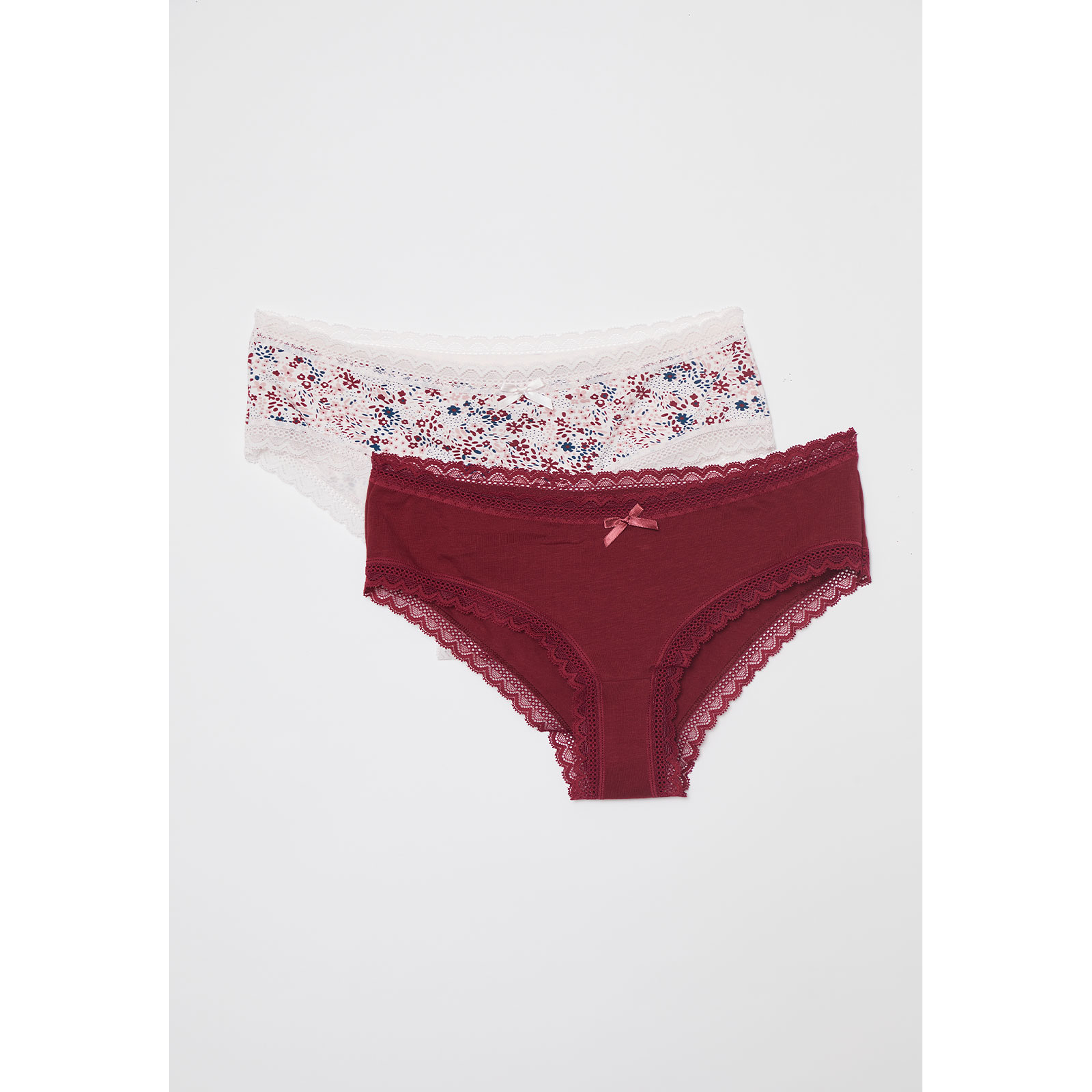 Calzón Bipack Encaje Mujer Blanco Familyshop 1