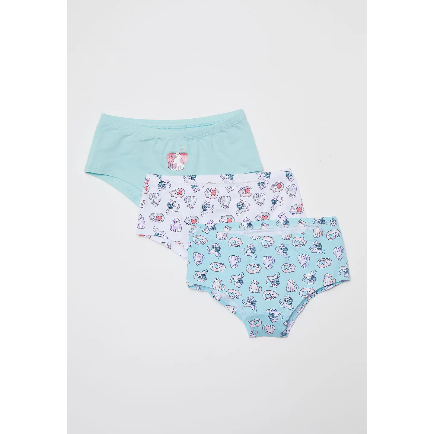 Calzón Tripack Liso Niña Celeste Familyshop 1