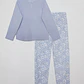 Pijama Polar Mujer Celeste Familyshop - Miniatura 6