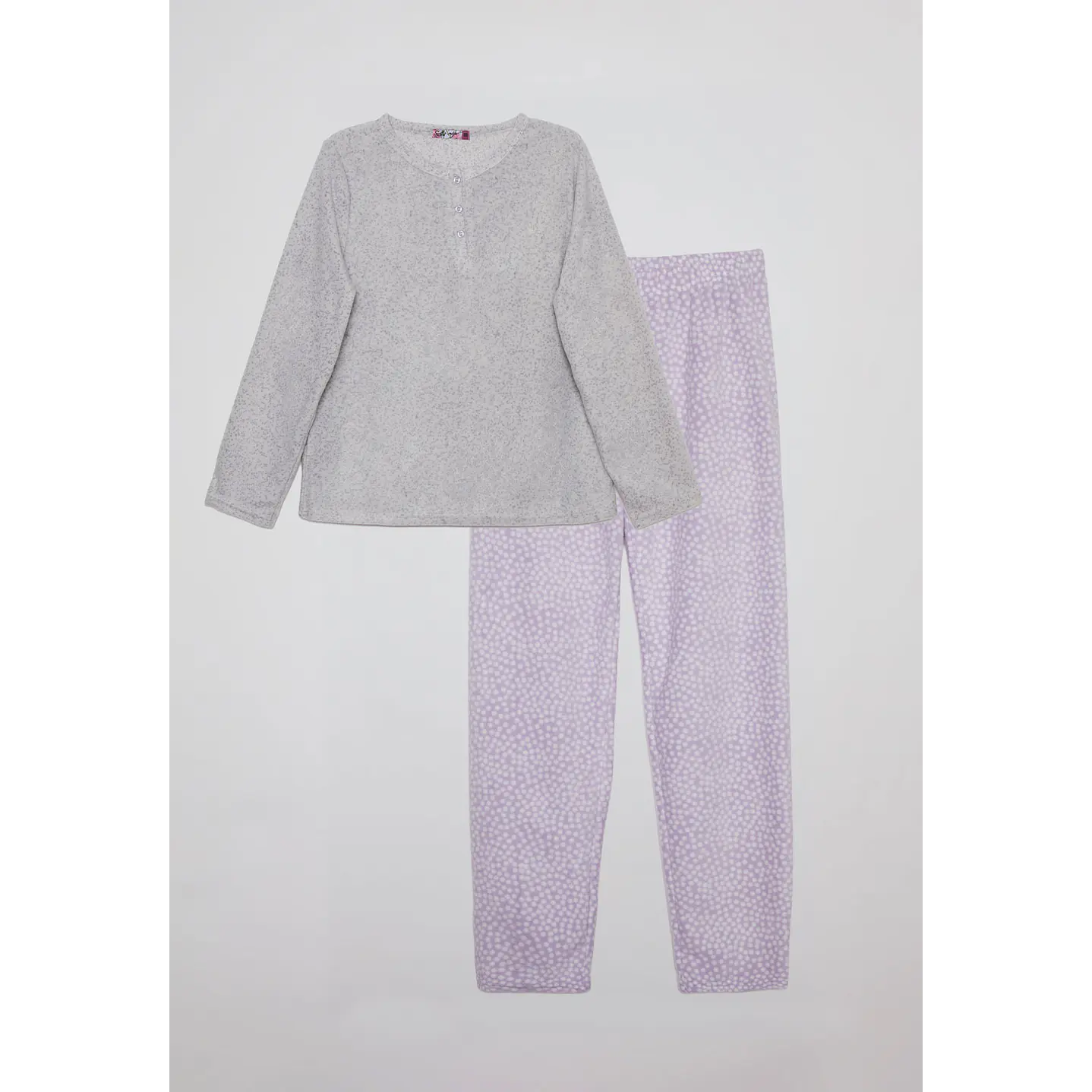 Pijama Polar Mujer Gris Familyshop 6