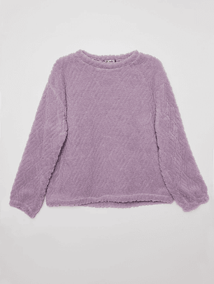 Pijama Peludo Mujer Lila Familyshop