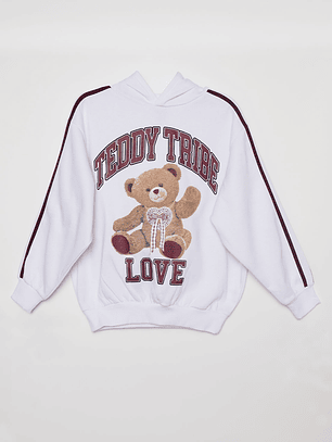 Polerón Oversize Lola Blanco Familyshop