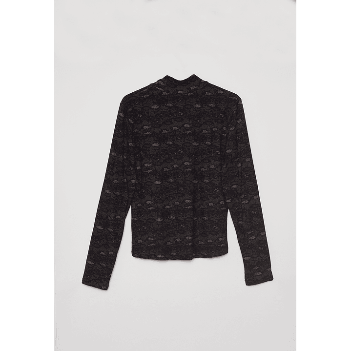 Polera Manga Larga Snake Mujer Negro Familyshop 1