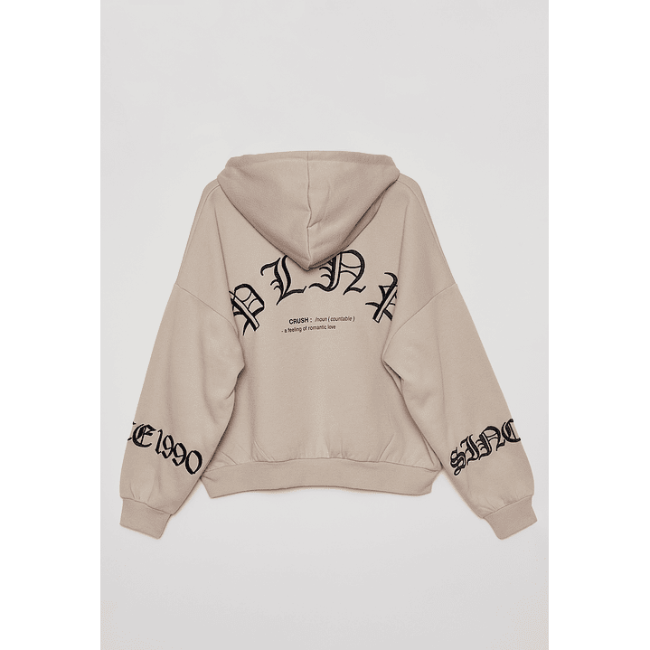 Polerón Bordado Bord Mujer Beige Familyshop 2