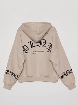 Polerón Bordado Bord Mujer Beige Familyshop