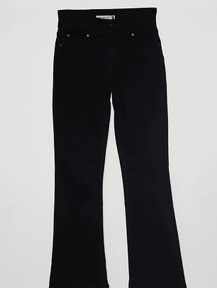Pantalón Flare Mujer Negro Familyshop