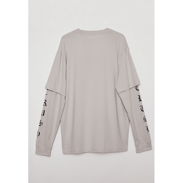 Polera Manga Larga Crush Hombre Gris Familyshop 2