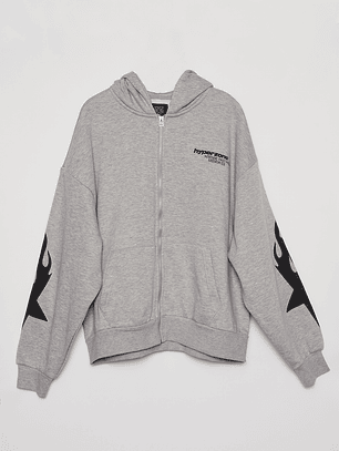 Polerón Boxy Hombre Gris Familyshop