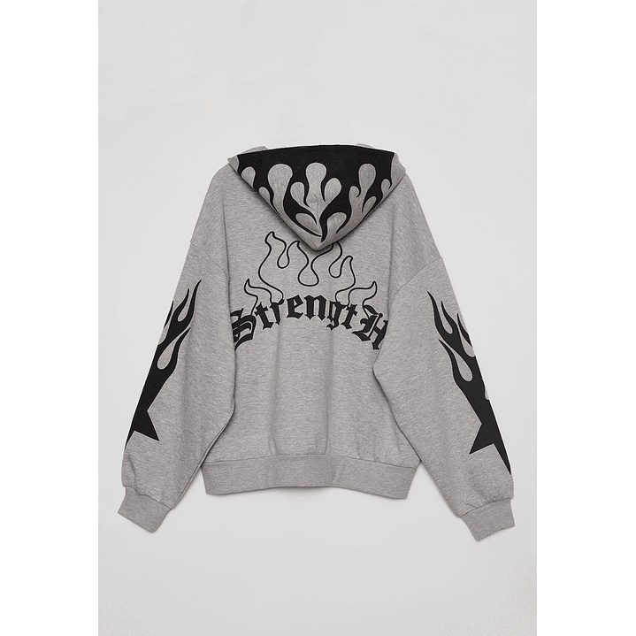 Polerón Boxy Hombre Gris Familyshop 2