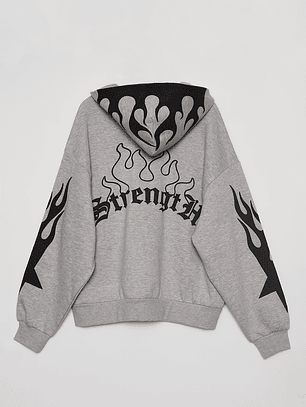 Polerón Boxy Hombre Gris Familyshop