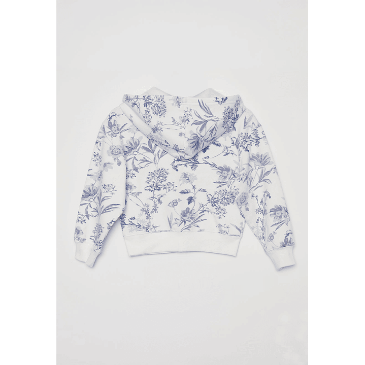 Polerón Floral Niña Azul Familyshop 2