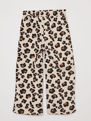 Pantalón Buzo Wide Leg Niña Beige Familyshop