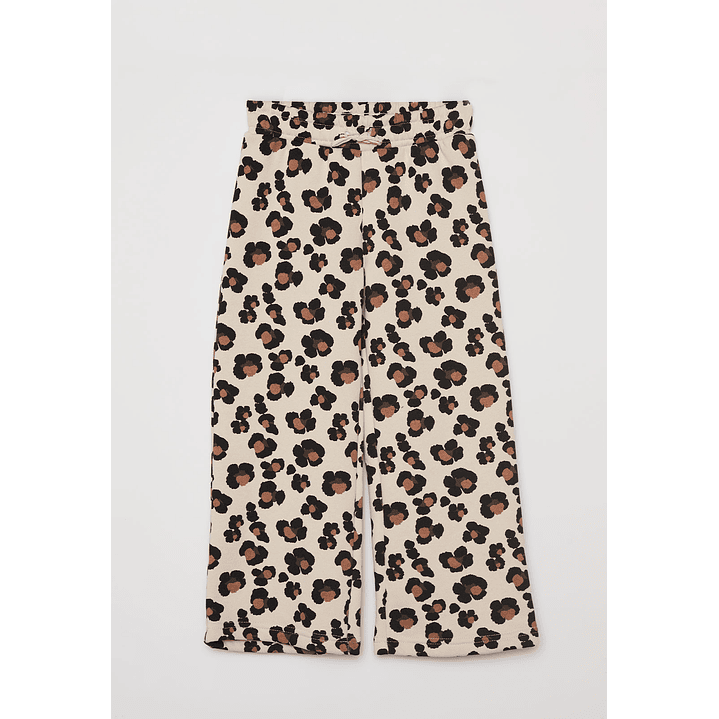 Pantalón Buzo Wide Leg Niña Beige Familyshop 1