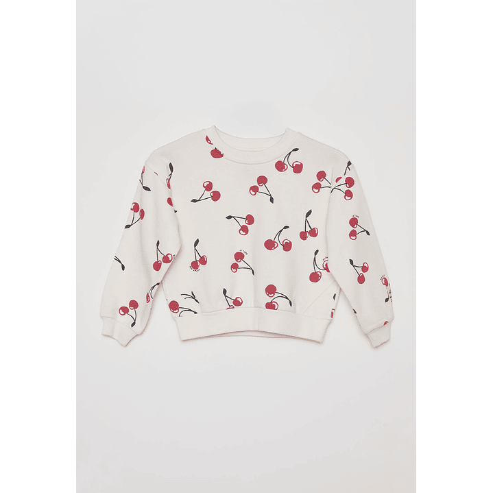 Polerón Cherry Niña Crudo Familyshop 1