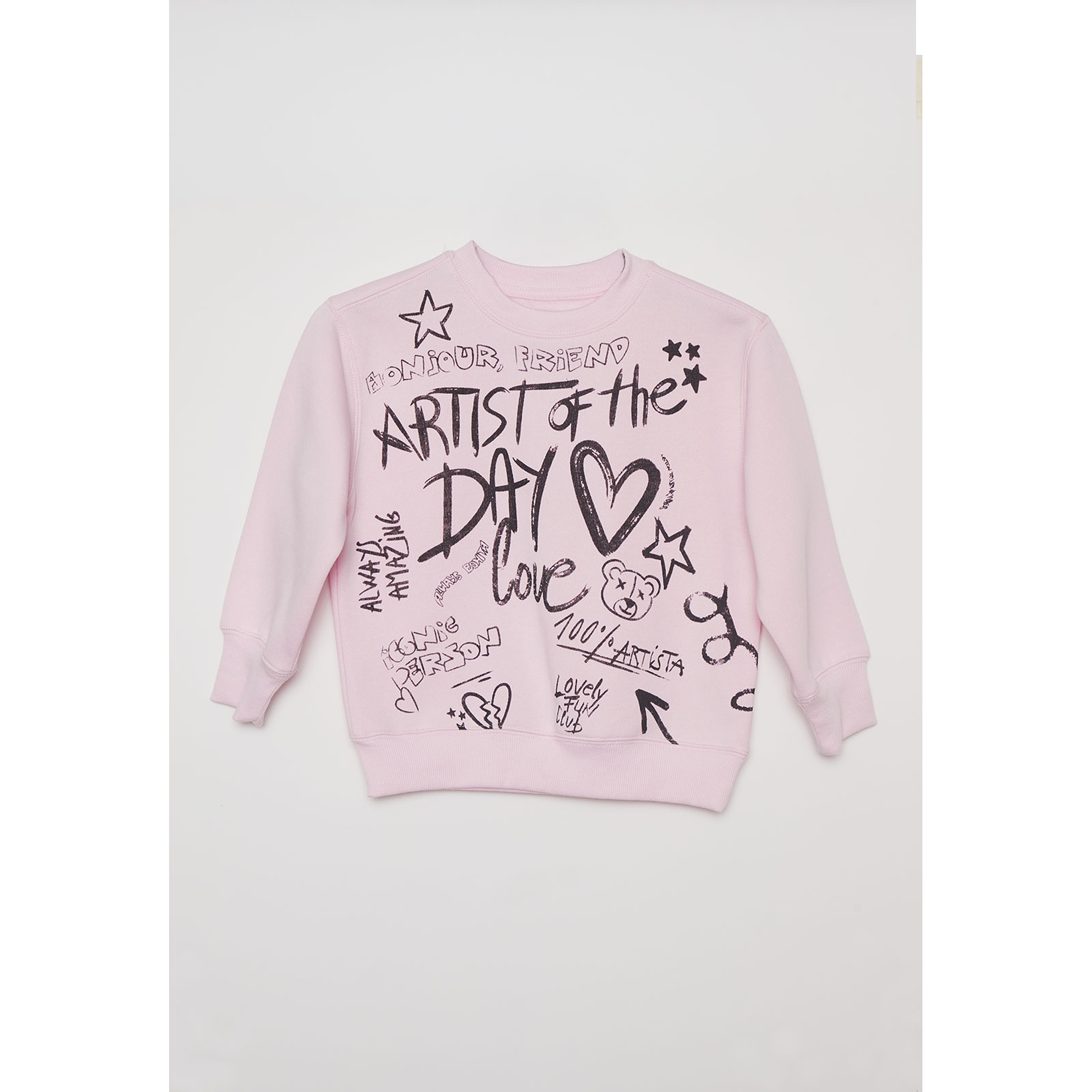 Polerón Graffiti Niña Lila Familyshop 1