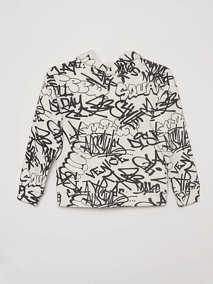 Polerón Graffiti Niño Crudo Familyshop