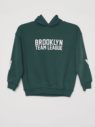 Polerón Brooklyn Team Niño Verde Familyshop