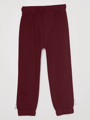 Pantalón Buzo Lazo Niña Burdeo Familyshop