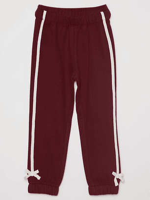 Pantalón Buzo Lazo Niña Burdeo Familyshop