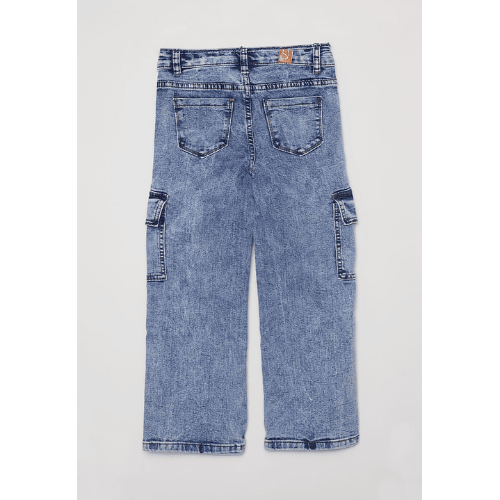 Jeans Cargo Niña Azul Familyshop 2