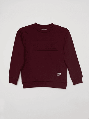 Polerón New York Niño Burdeo Familyshop