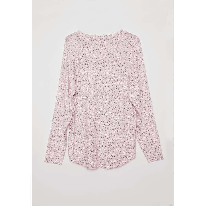 Pijama Tejido Print Mujer Rosado Familyshop 2