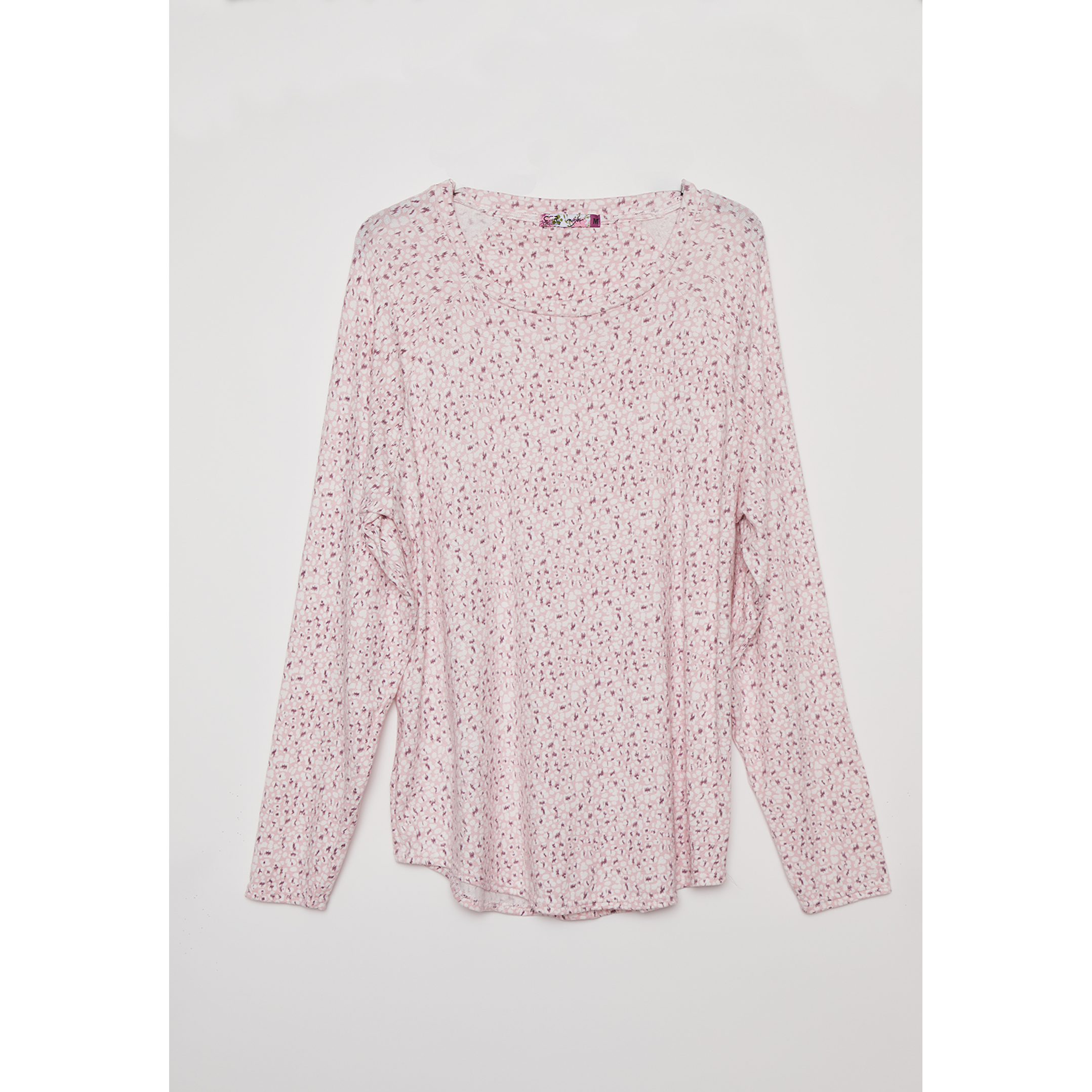 Pijama Tejido Print Mujer Rosado Familyshop 1