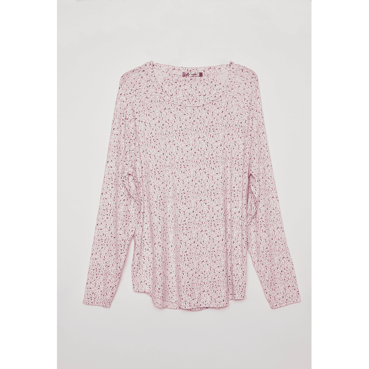 Pijama Tejido Print Mujer Rosado Familyshop 1